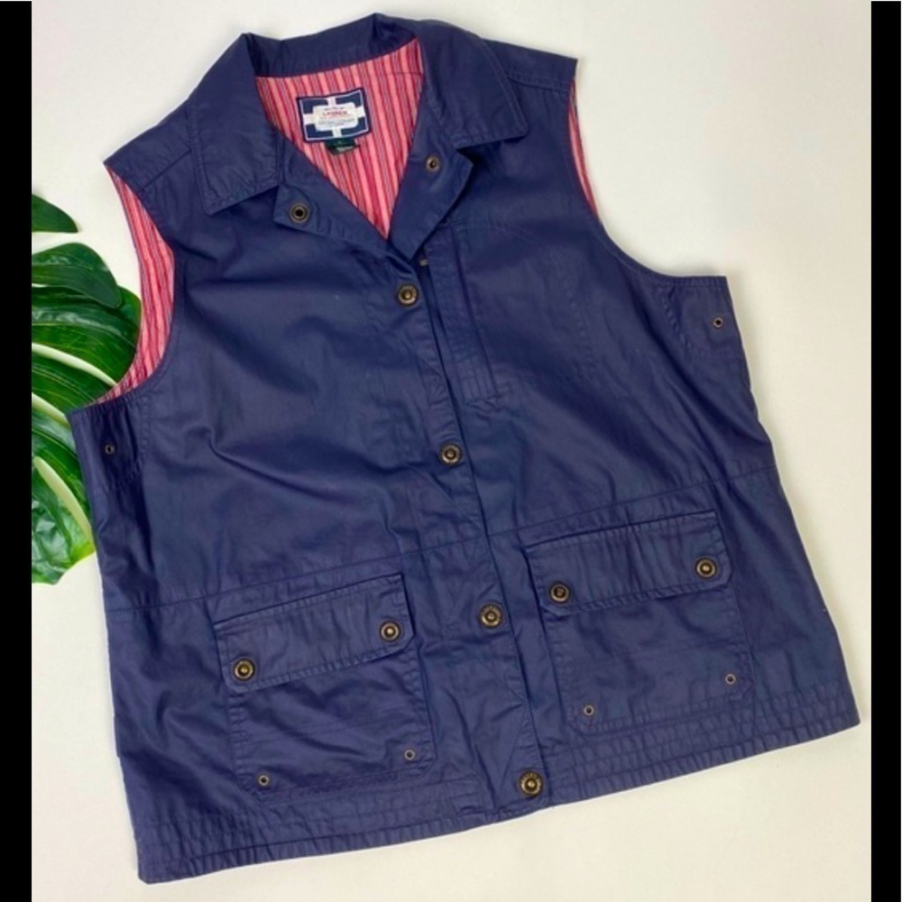 Vintage Lauren Naval Supply Company Waxed Lined Vest